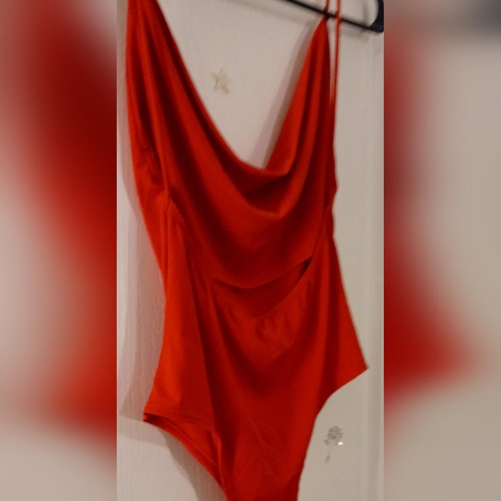 Wearever red dressy bodysuit